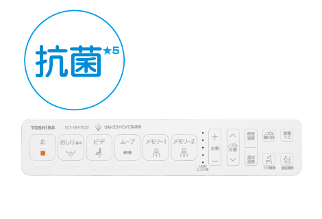 東芝温水洗浄便座　SCS-SRA7020　リモコン